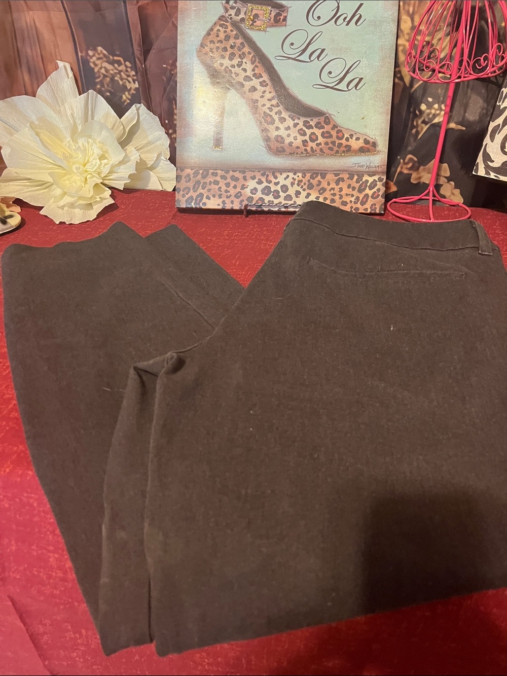 Old Navy Girls Black Pull-On Stretch Trousers
